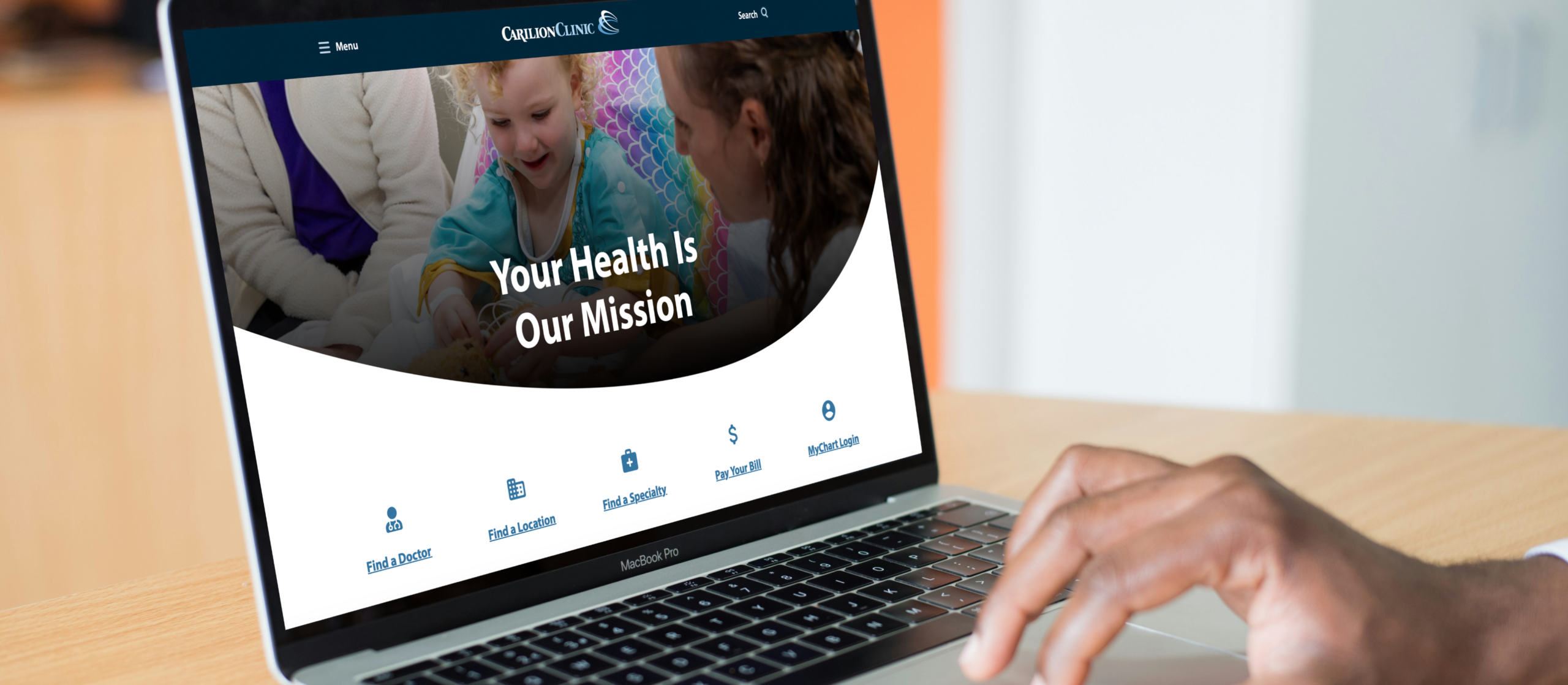 Carilion Clinic website homepage