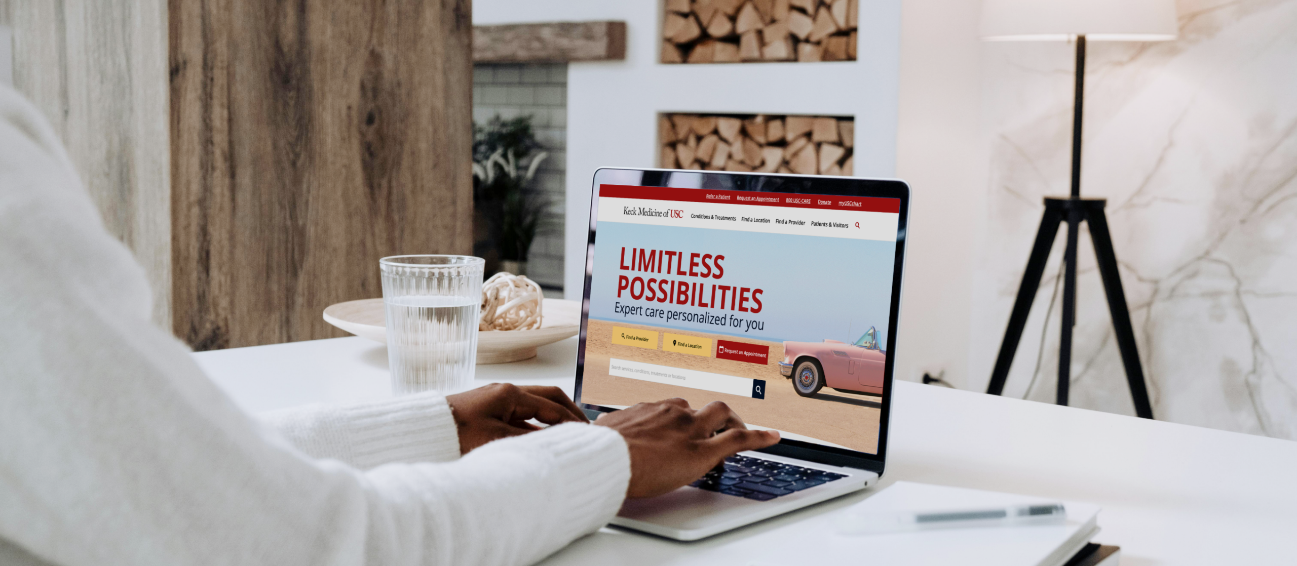 Keck Medicine patient searching website