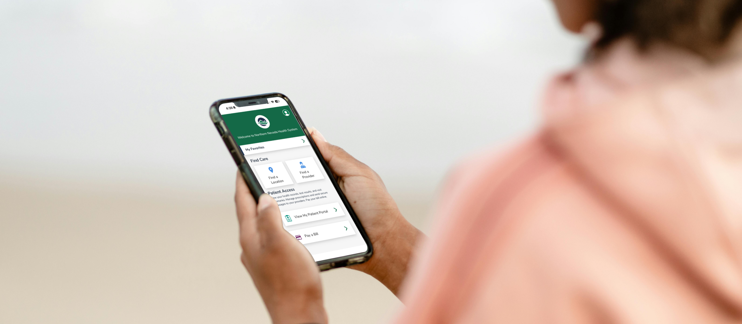 UHS Northern Nevada Health System mobile app home