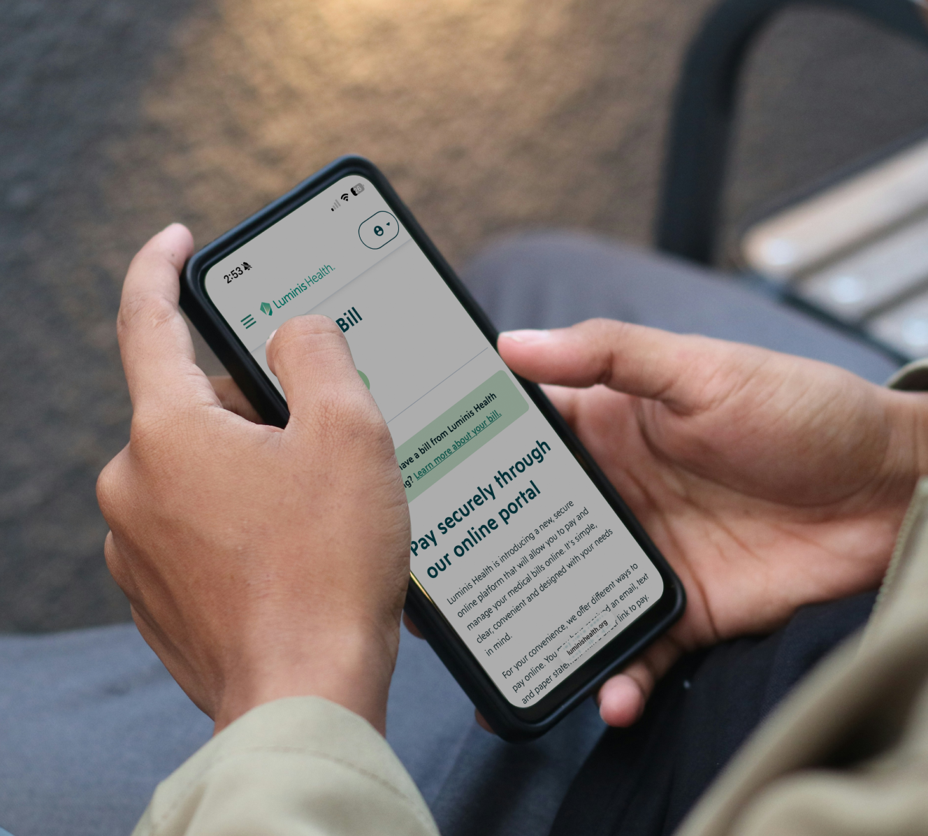 Luminis Health Pay a Bill