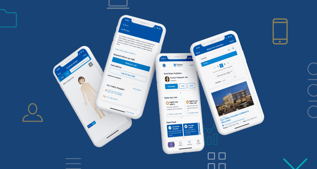 Children's Wisconsin Epic MyChart app images