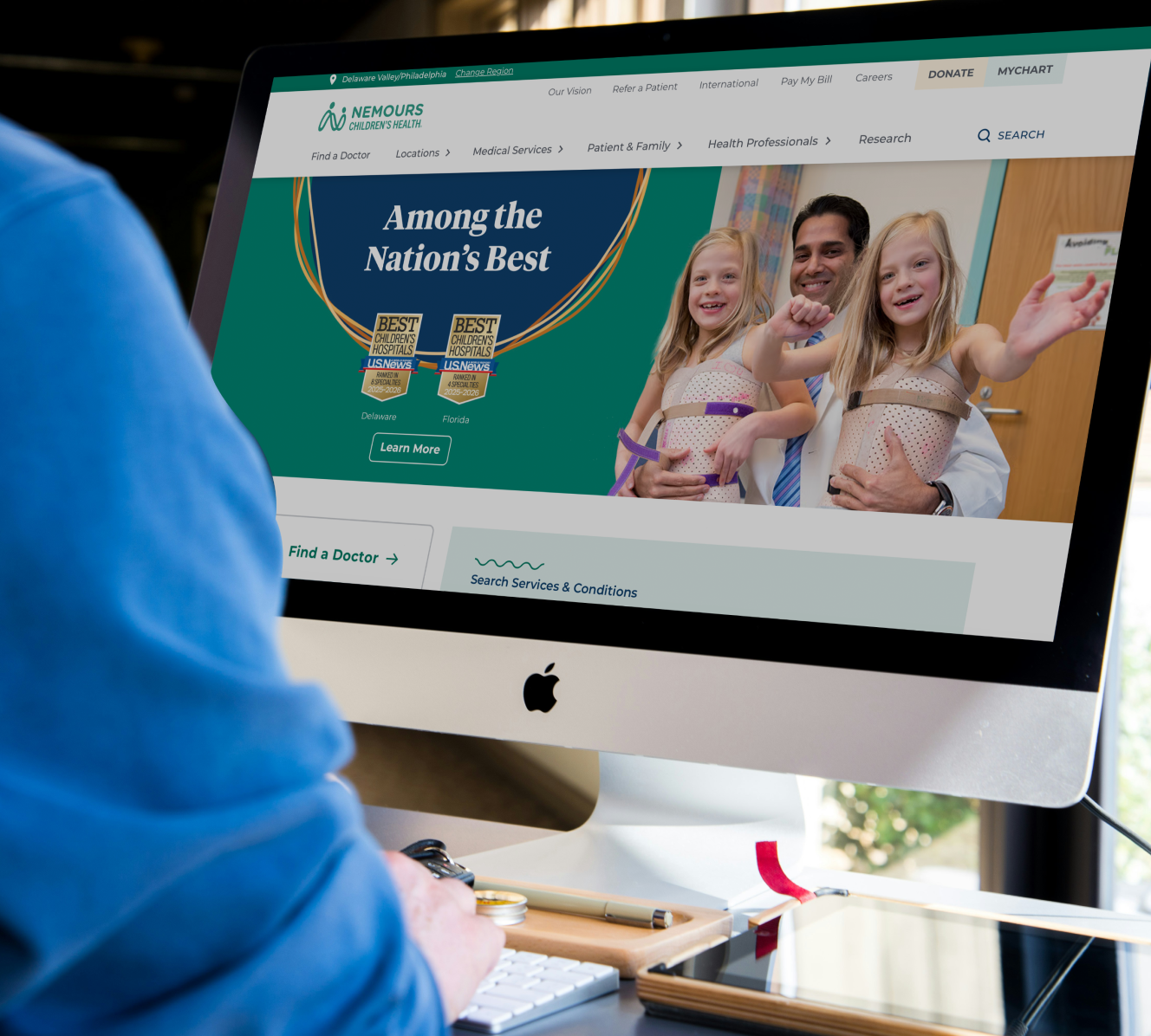Nemours Children's website homepage