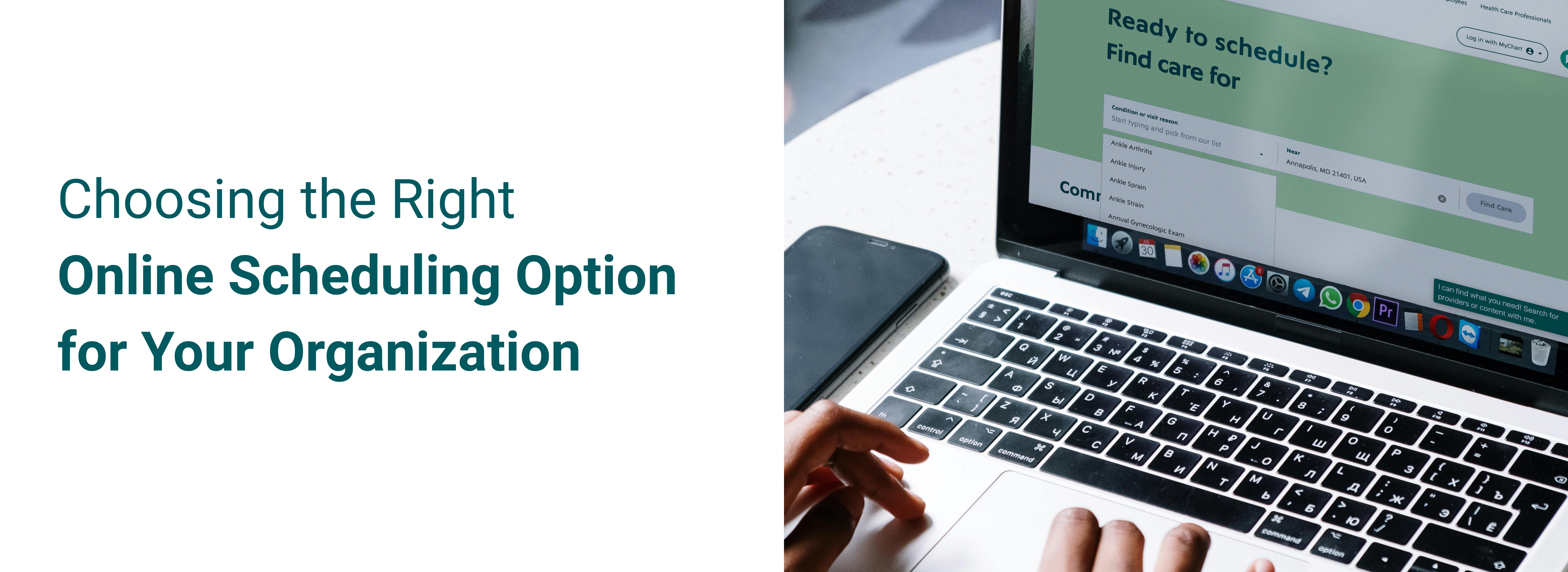 scheduling a doctor's appointment online
