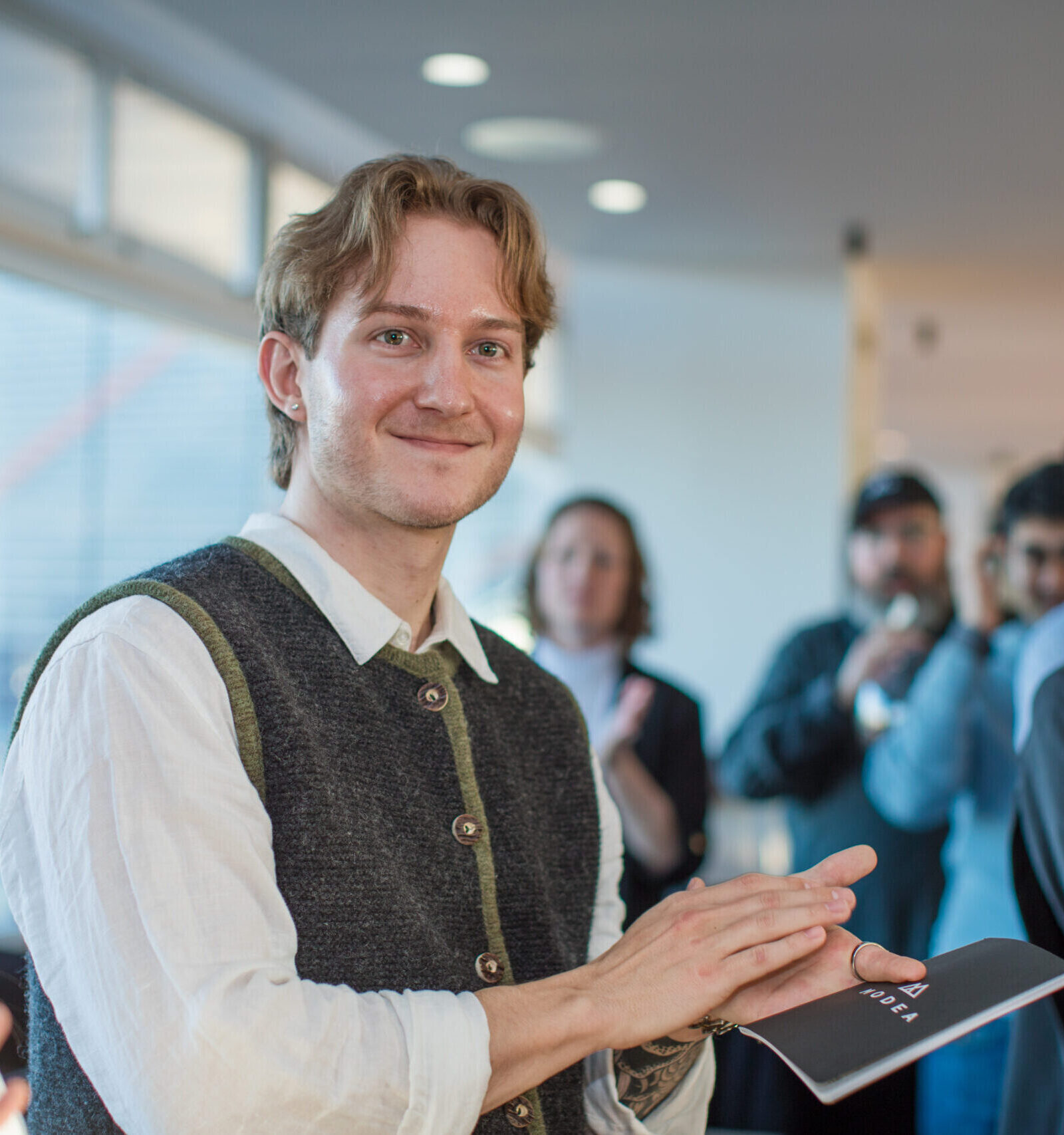 Will smiling and clapping